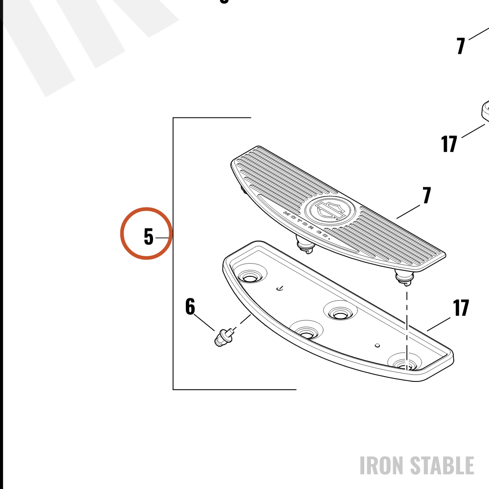 Harley-Davidson Ftbrd, Assembly, Chrome, Rh