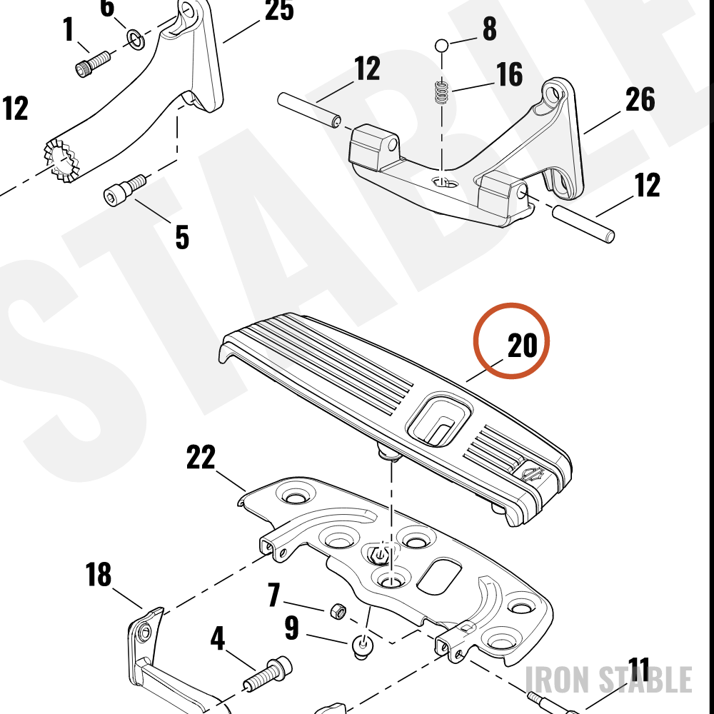 Harley-Davidson Ftbrd, Assembly, Lh, Rider, Sschrm