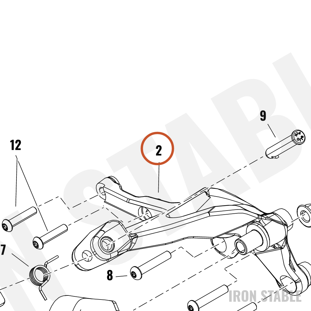 Harley-Davidson Sub-Assembly, Footpeg, Rdr, Bracket
