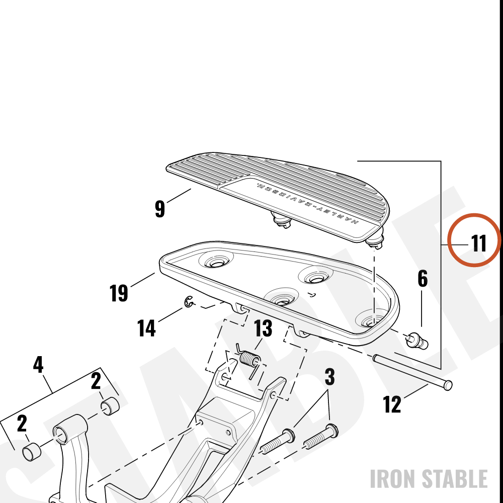 Harley-Davidson Ftbrd, Assembly, Blk, Lh