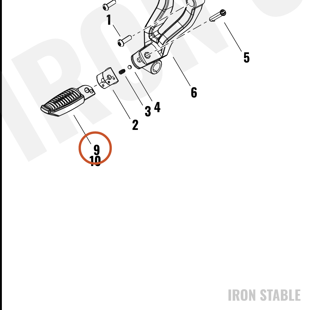 Harley-Davidson Sub-Assembly, Footpeg, Passenger, Rh