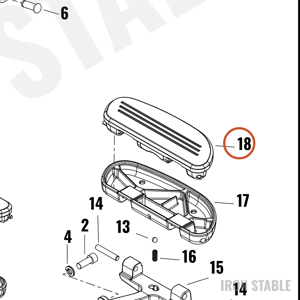 Harley-Davidson Ftbrd, Insert Assembly, Psngr, Lh