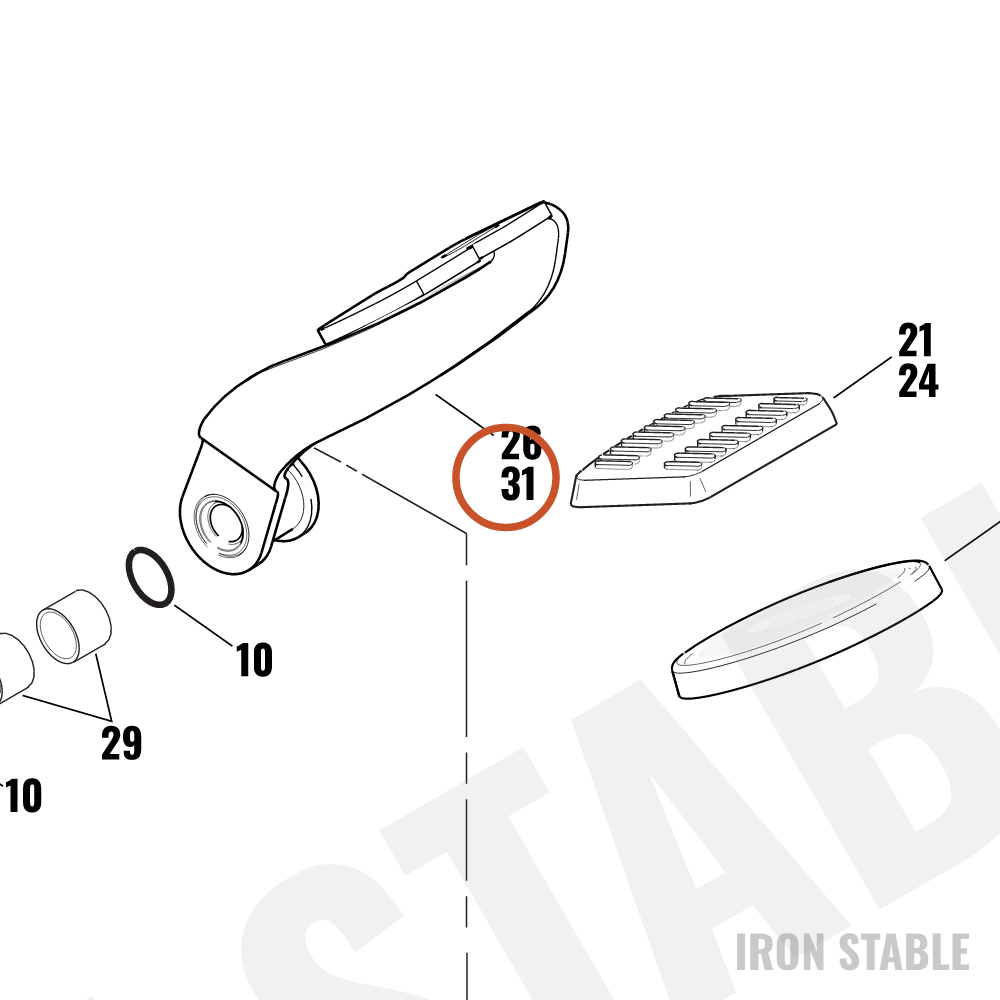 Harley-Davidson Lever Assembly, Ftbrake