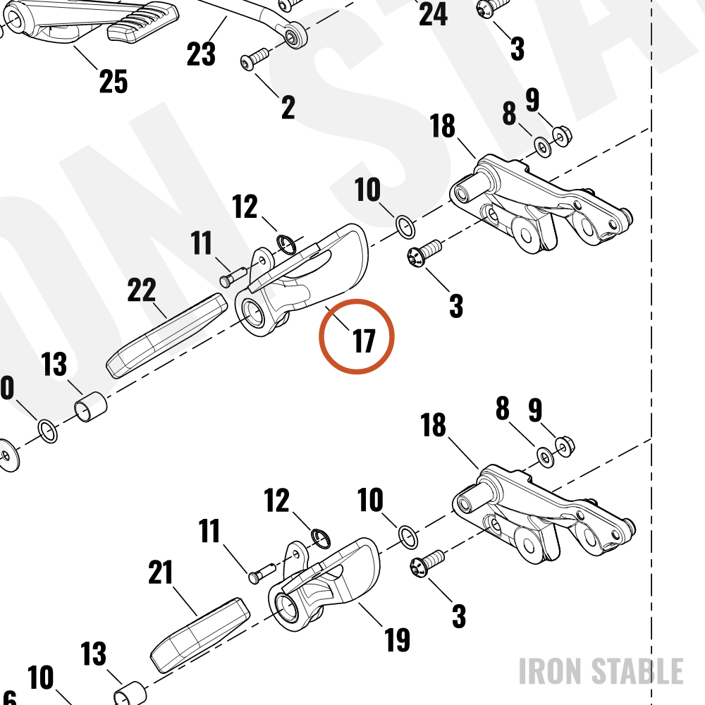 Harley-Davidson Sub-Assembly, Brake Pdl, Footbrake