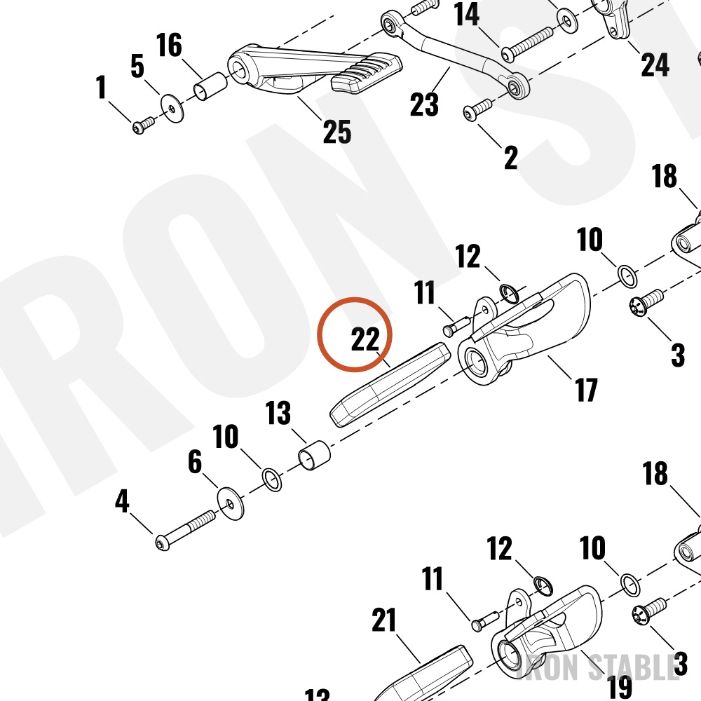 Harley-Davidson Pedal, Brake, Pad
