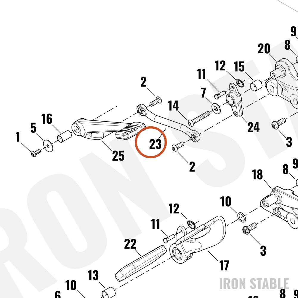 Harley-Davidson Sub-Assembly, Brake Pdl, Pushrod