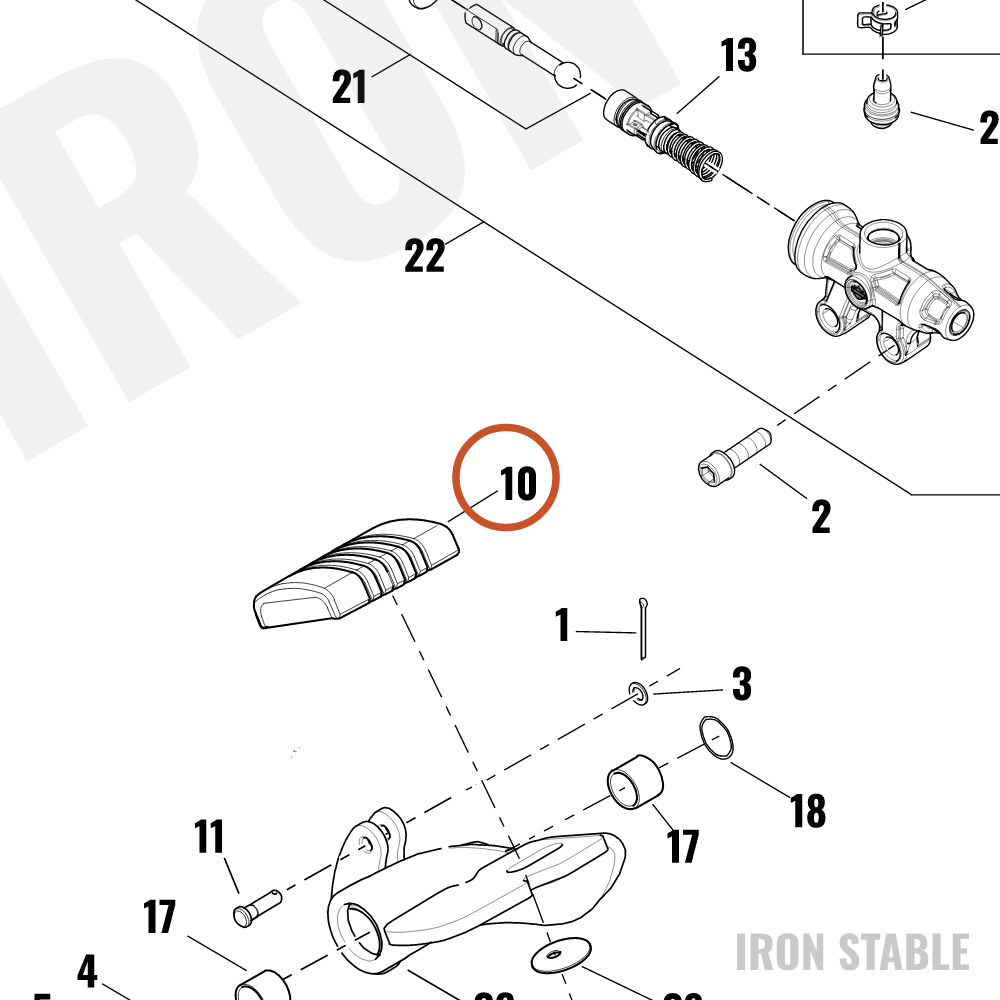 Harley-Davidson Kit, Brake Pdl, Pad, Chrome
