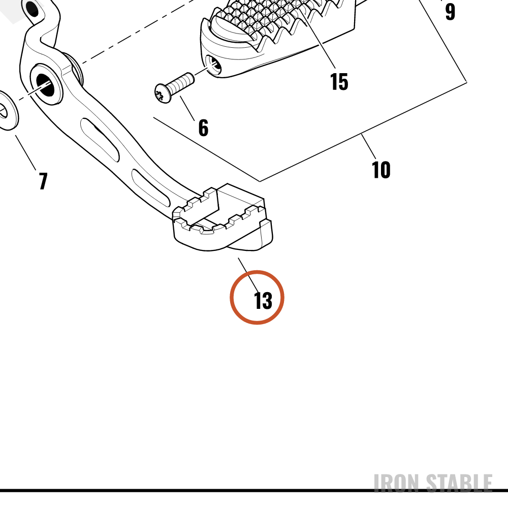 Harley-Davidson Pedal, Brake, Rr, Ft Brake