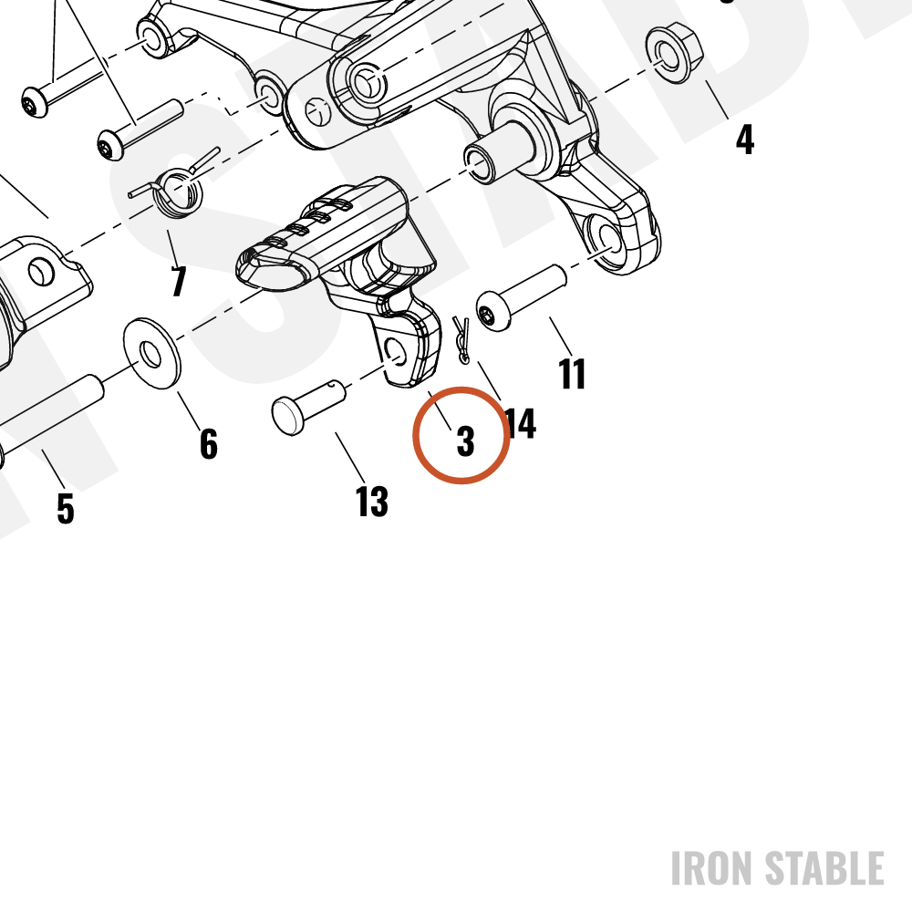 Harley-Davidson Pedal, Brake, Rr, Ft Brake, Fwd