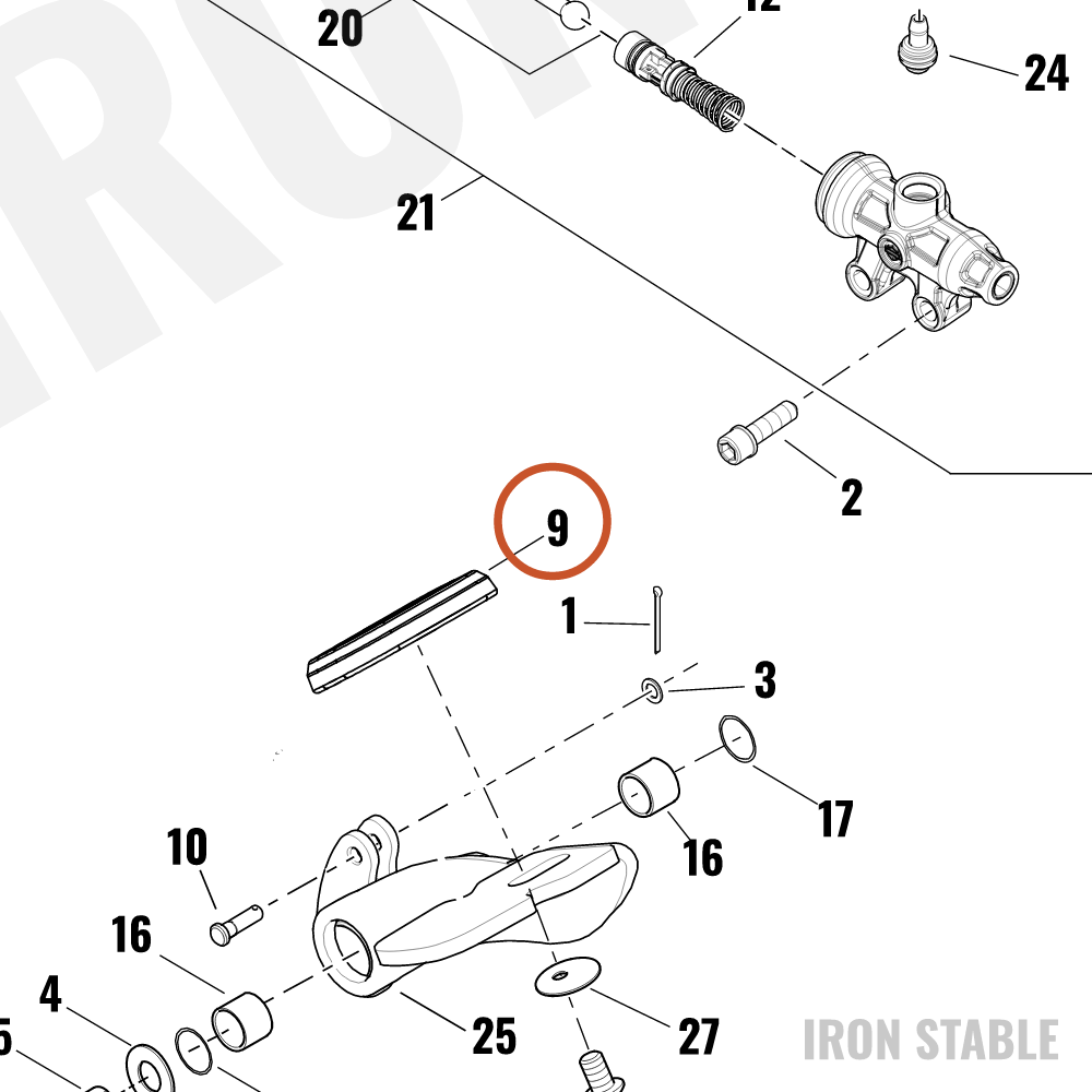 Harley-Davidson Pedal, Brake, New Edge Cut, Chrome