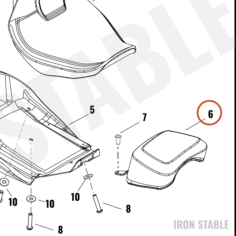 Harley-Davidson Rider Intfc Misc Component, Pommel