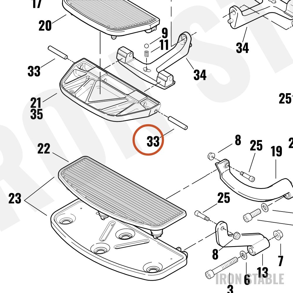 Harley-Davidson Kit Pivot Pin, Flt