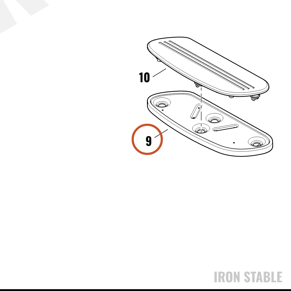 Harley-Davidson Footboard Assembly, Rh/Streamliner, B