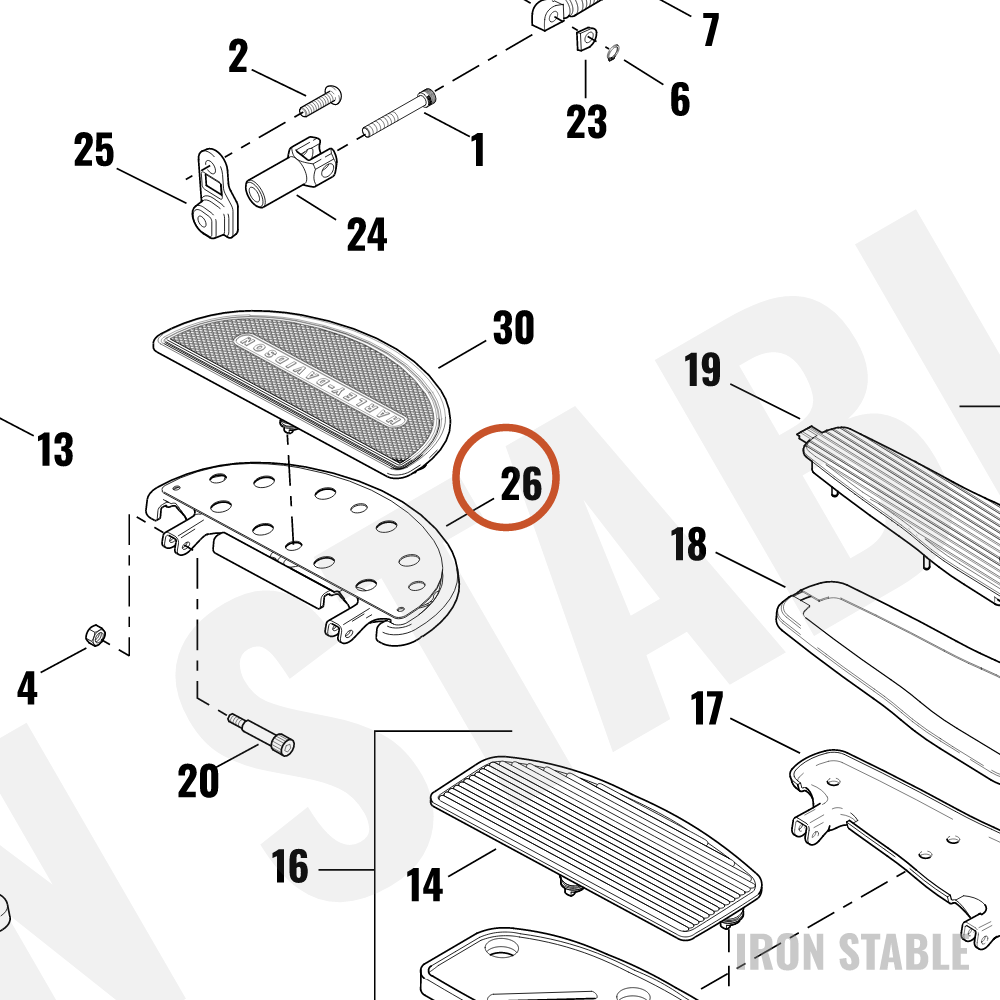 Harley-Davidson Footboard