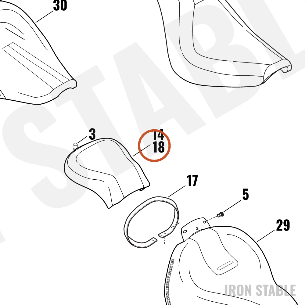 Harley-Davidson Pillion Assembly