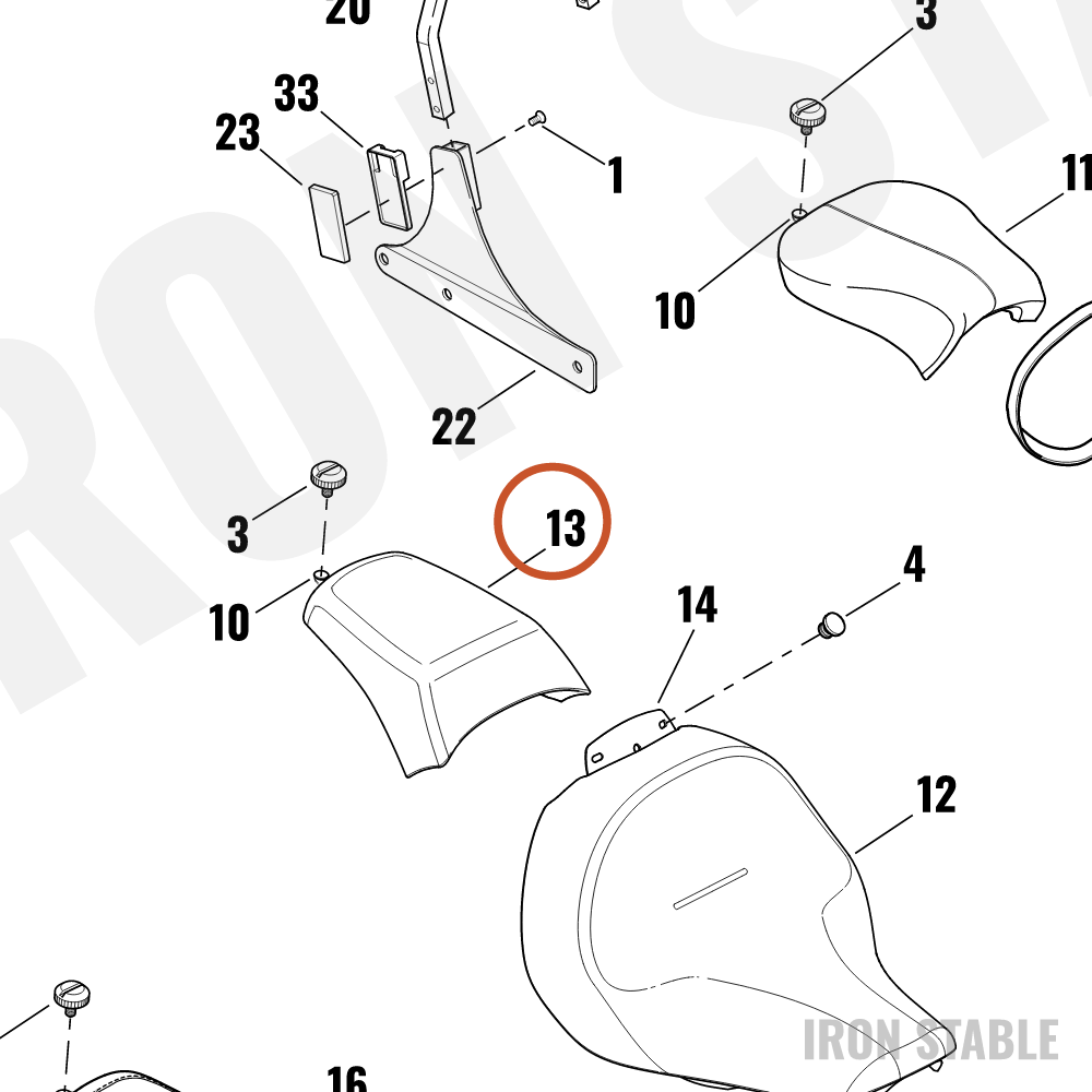 Harley-Davidson Pillion Assembly
