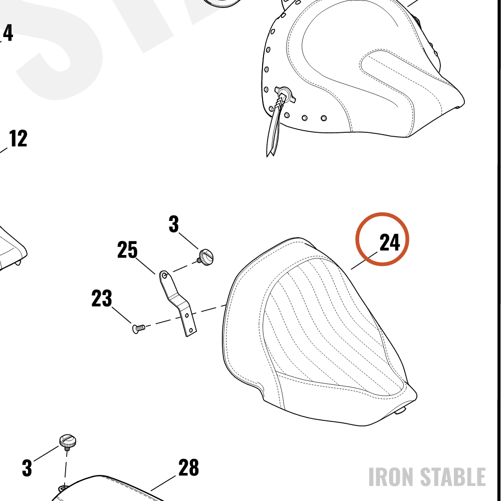 Harley-Davidson Seat Assembly