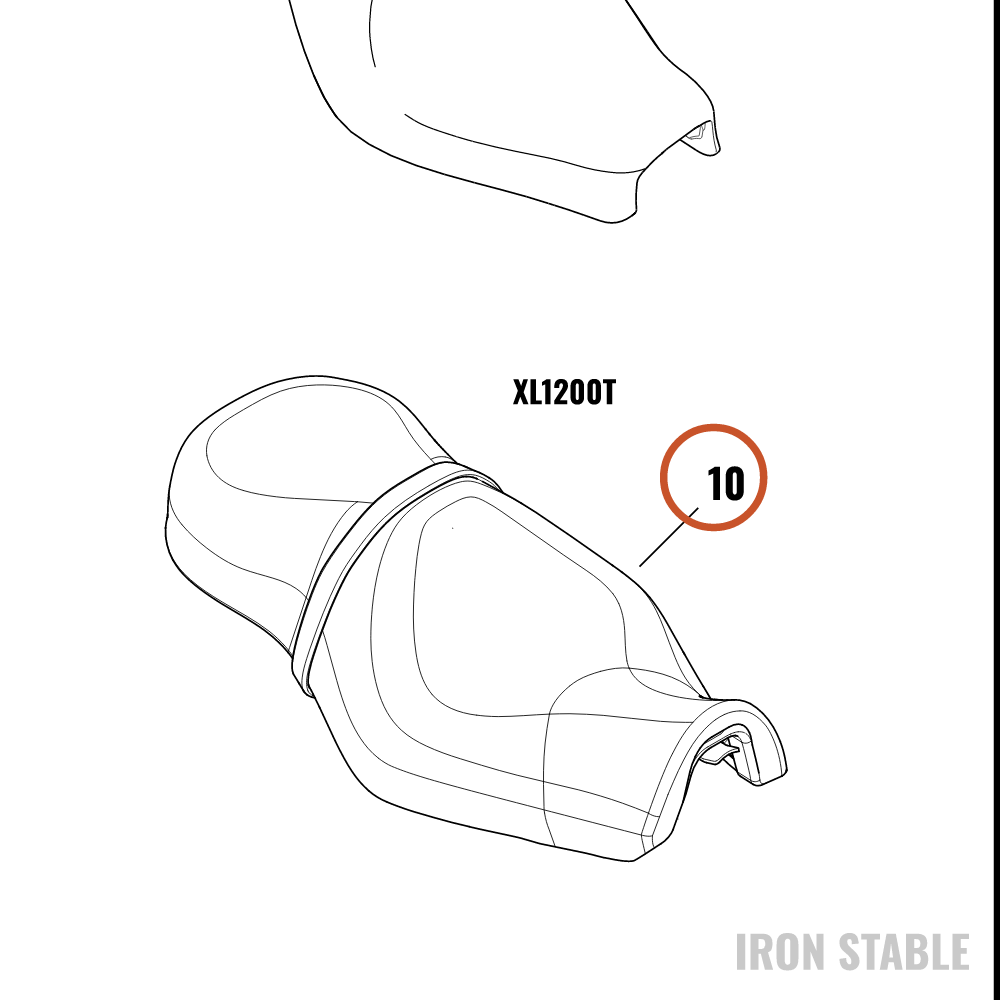 Harley-Davidson Seat Assembly, Xl, 2-Up