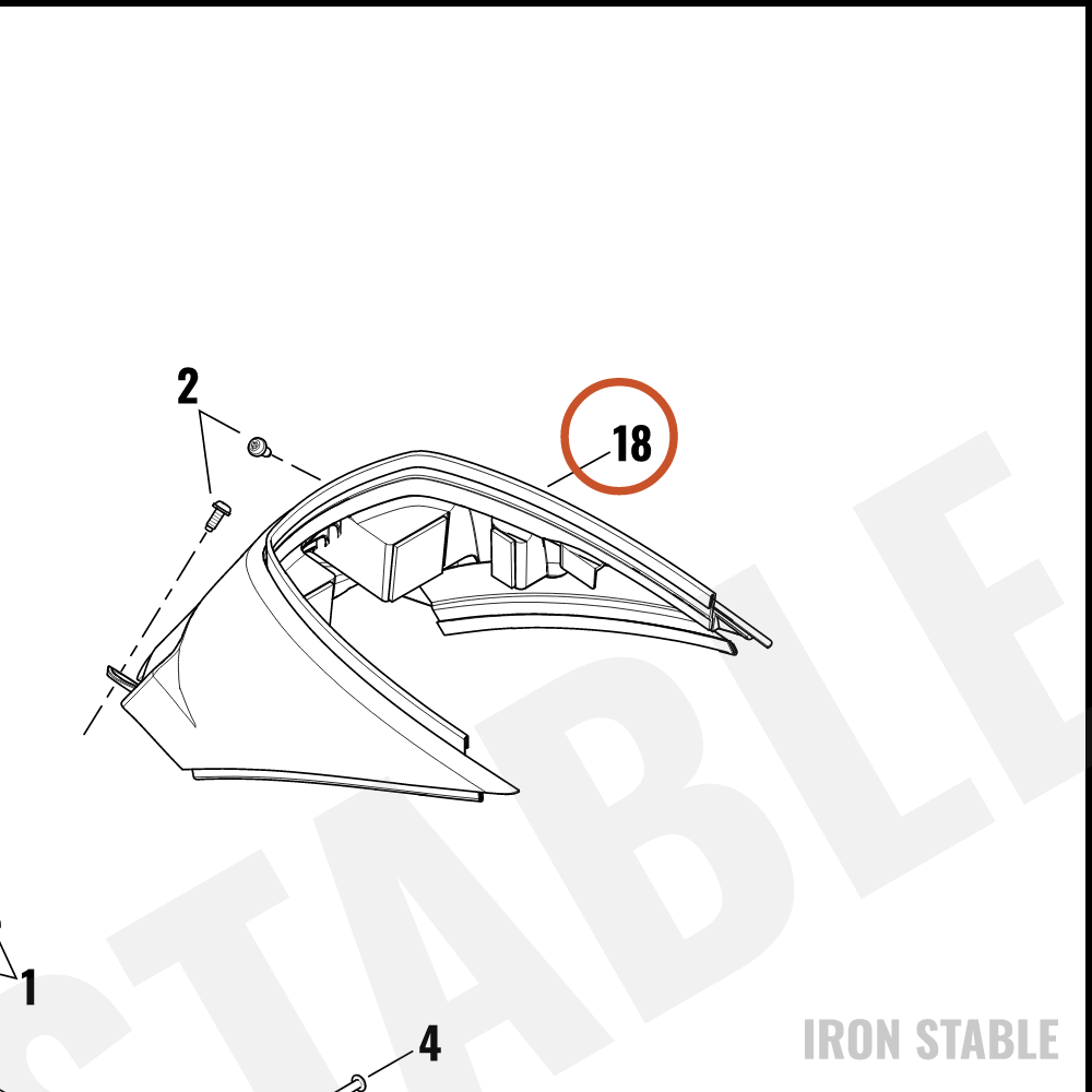 Harley-Davidson Rider/Full Seat Assembly Sub-Component
