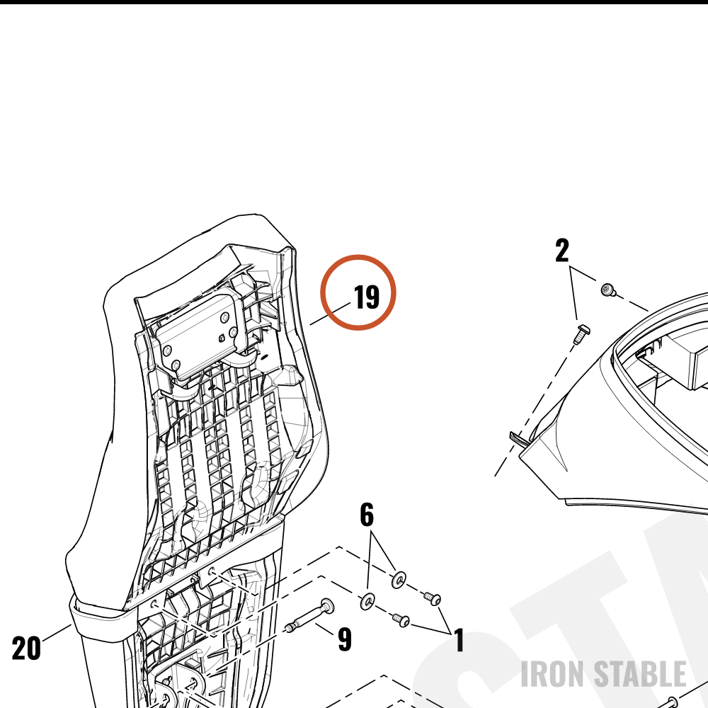 Harley-Davidson Kit, Rdr Seat, Amp