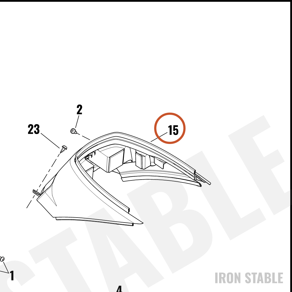 Harley-Davidson Rider/Full Seat Assembly Sub-Component