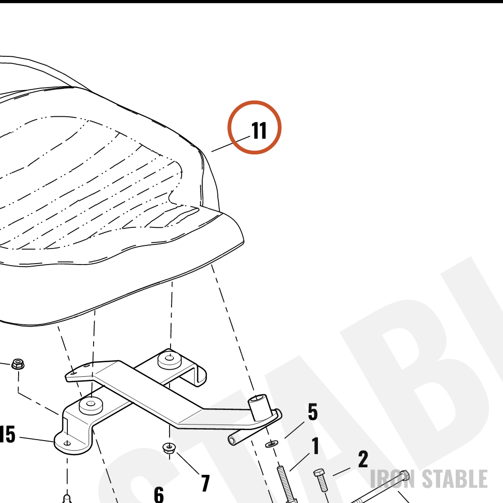 Harley-Davidson Seat, Rdr/Full, Solo