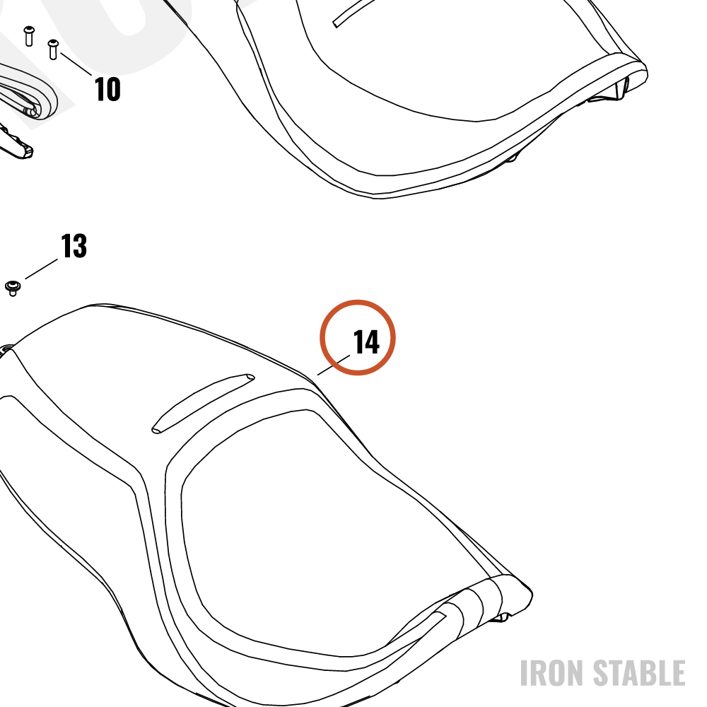 Harley-Davidson Seat, Rdr/Full, 1-Pc-2-Up, 3-Whe