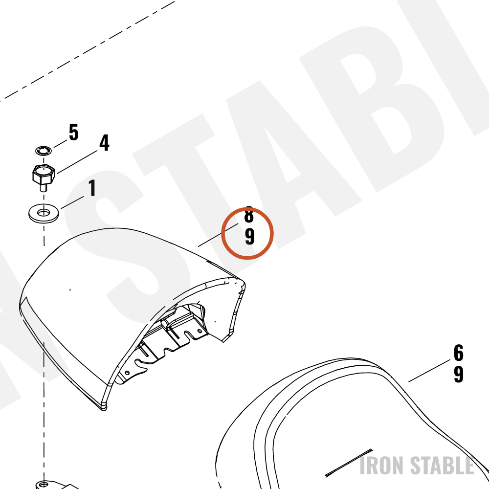 Harley-Davidson Kit, Rdr Seat, Passenger Seat, Grap St