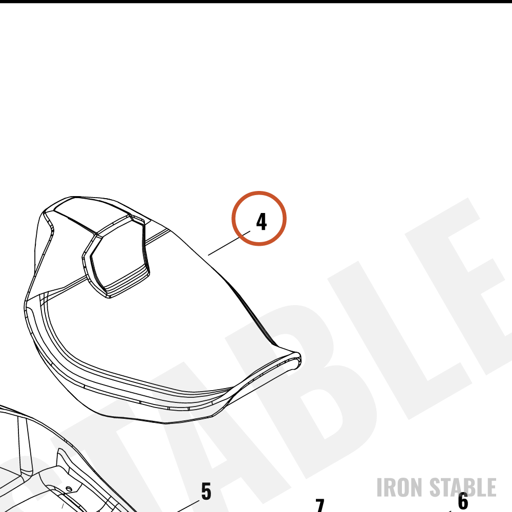 Harley-Davidson Seat, Rdr/Full, 131rr