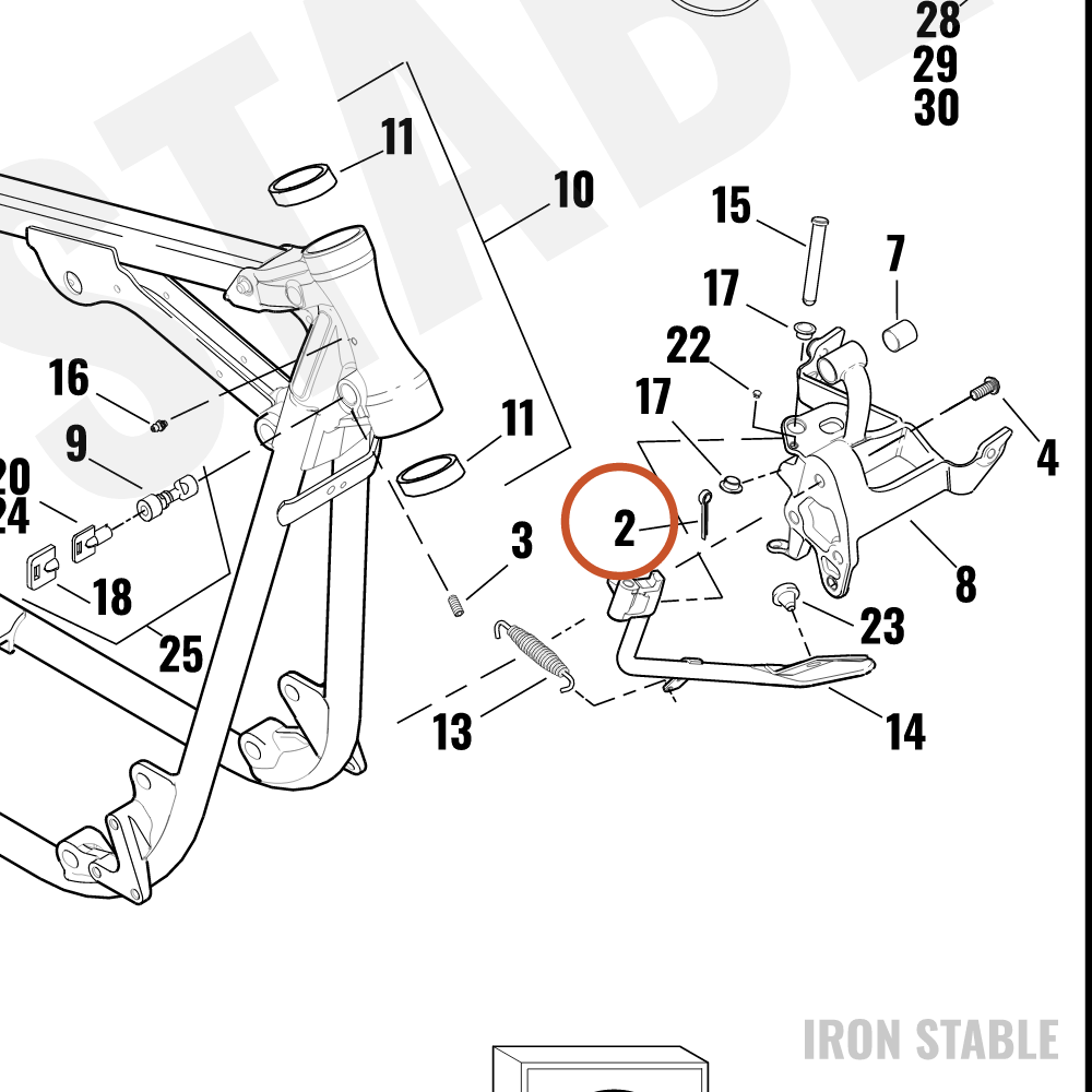 Harley-Davidson Pin, Cotter