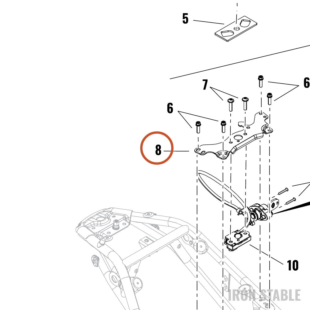 Harley-Davidson Support Struct, Seat, Bracket, La