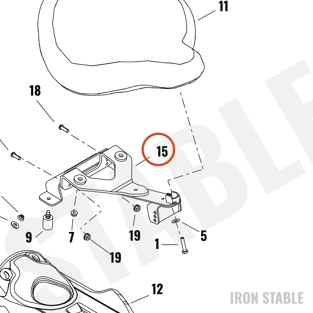 Harley-Davidson Support Struct, Seat, Police