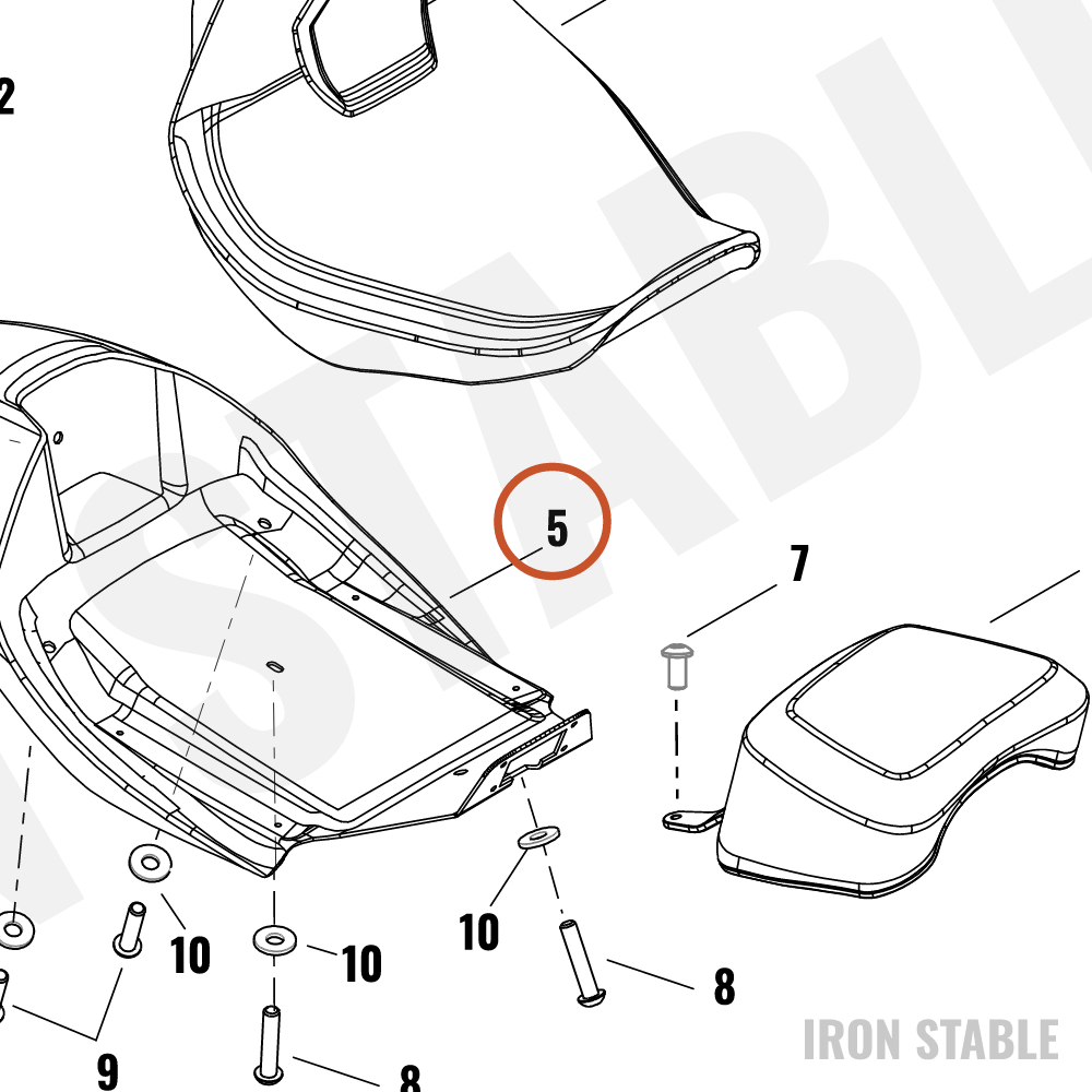 Harley-Davidson Support Struct, Seat, 131rr
