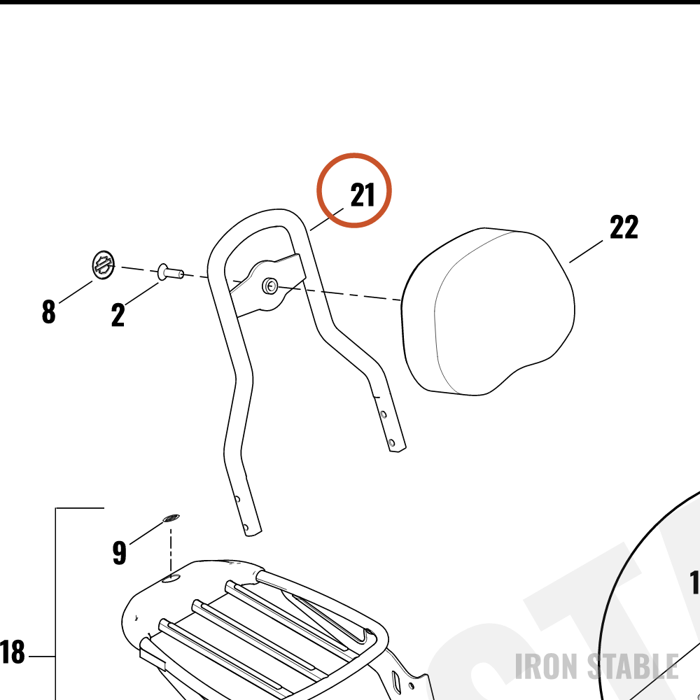 Harley-Davidson Kit-Uprite, Med-Low/Rnd Bar, Chr