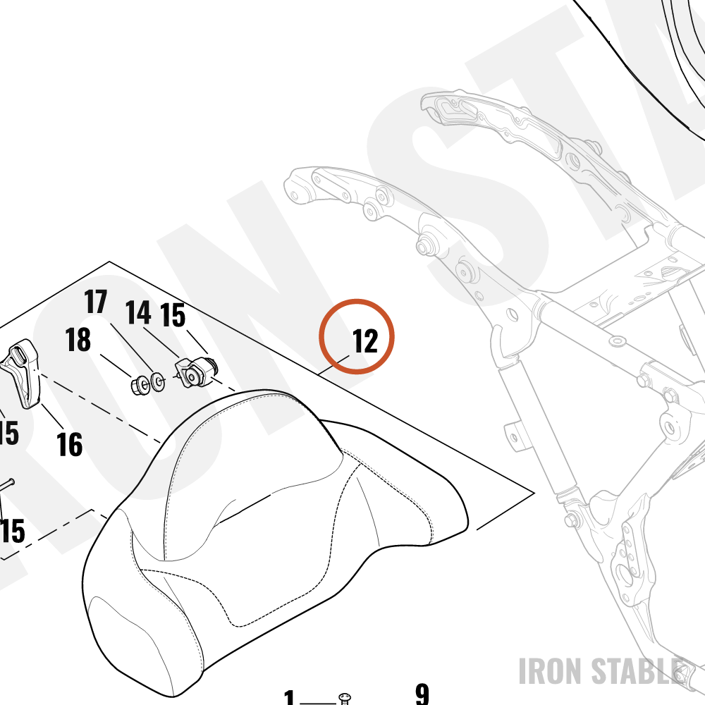 Harley-Davidson Pad, Bkrst, X