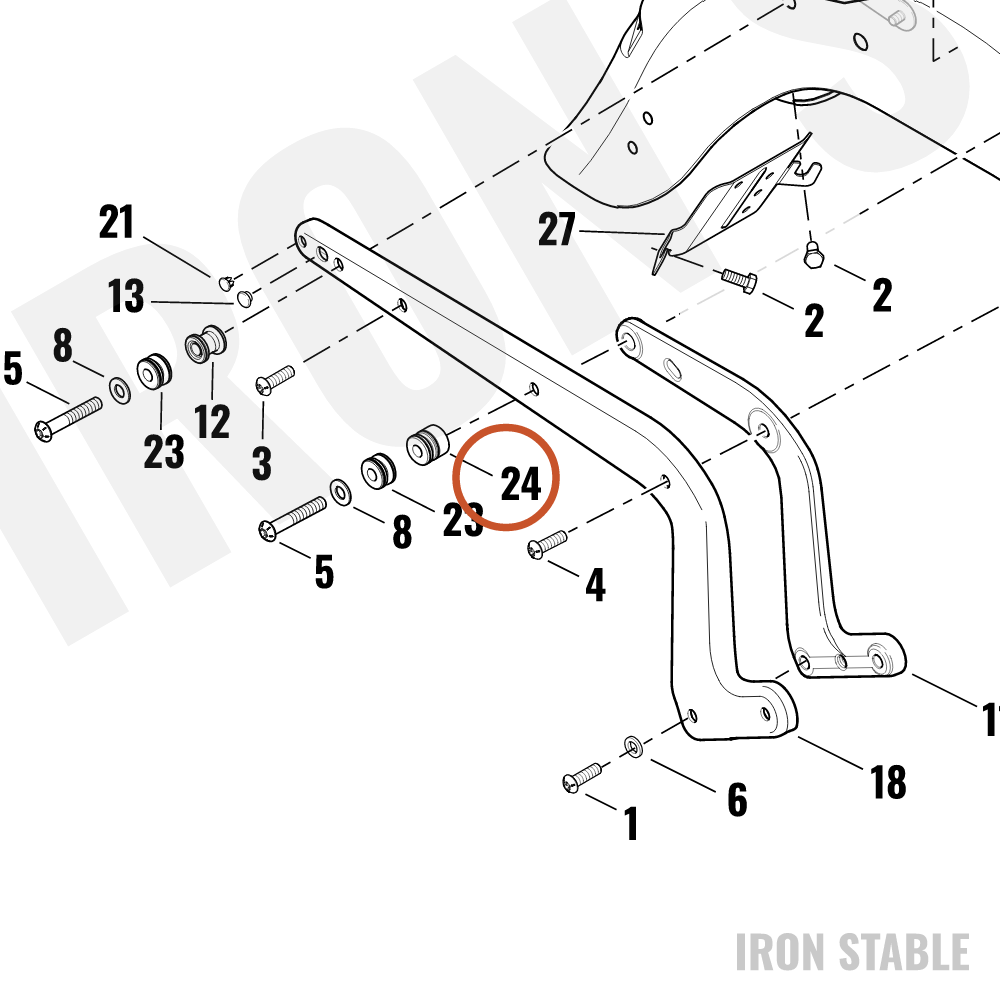 Harley-Davidson Docking Point, Front, Luggage