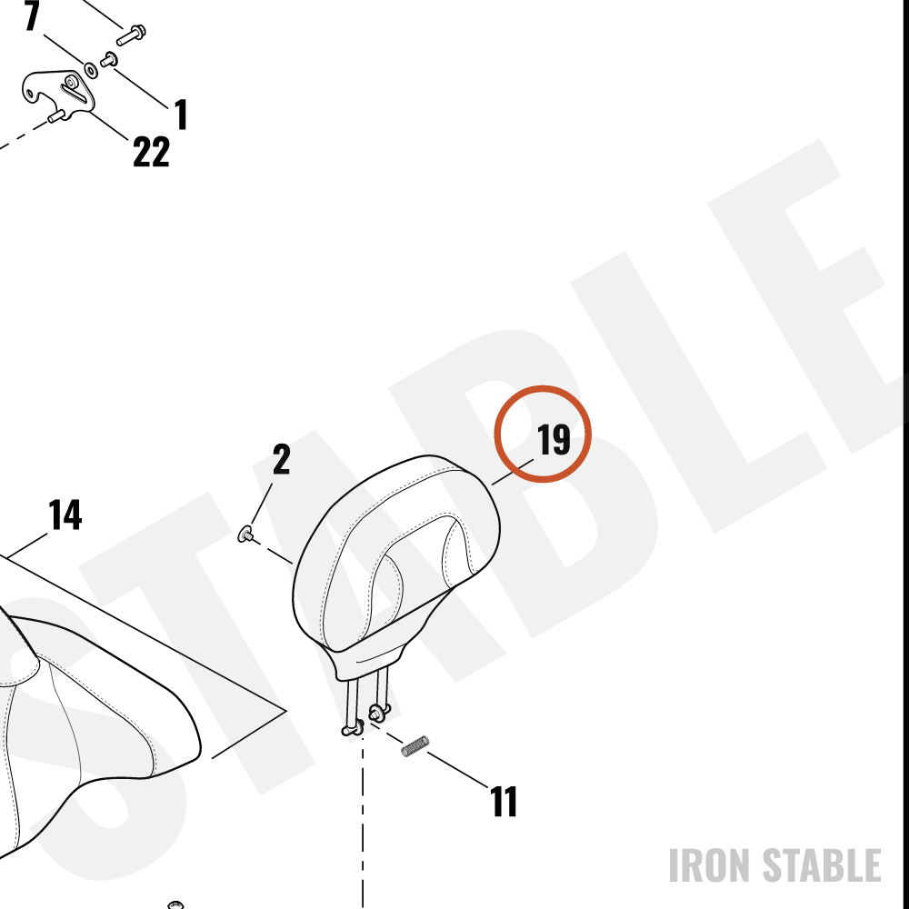 Harley-Davidson Support Struct, Bkrst, Rider