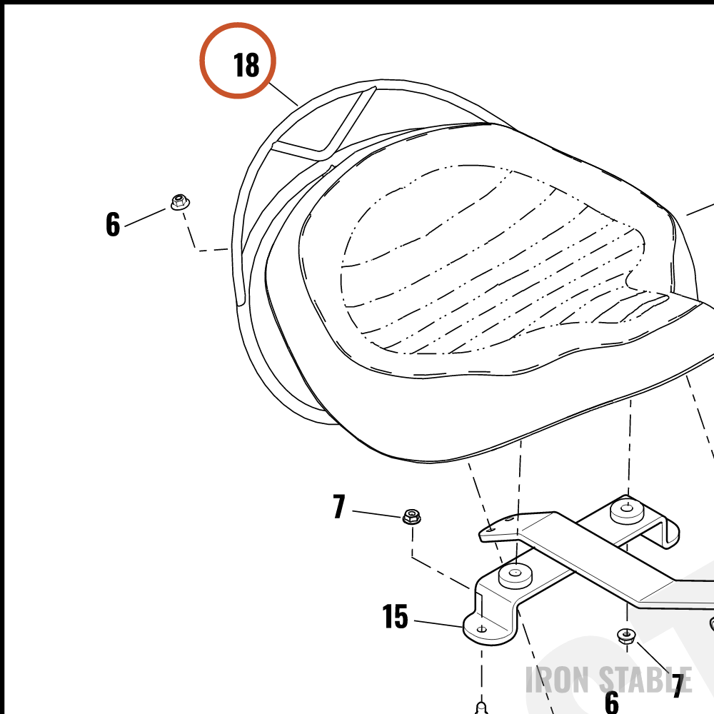 Harley-Davidson Support Struct, Bkrst, Rail, Chro