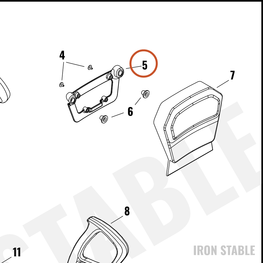 Harley-Davidson Support Struct, Bkrst, T-Pak, Br