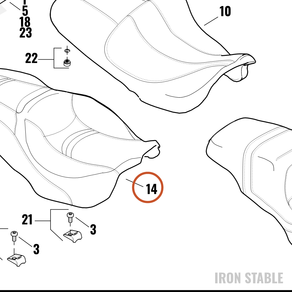 Harley-Davidson Seat Assembly