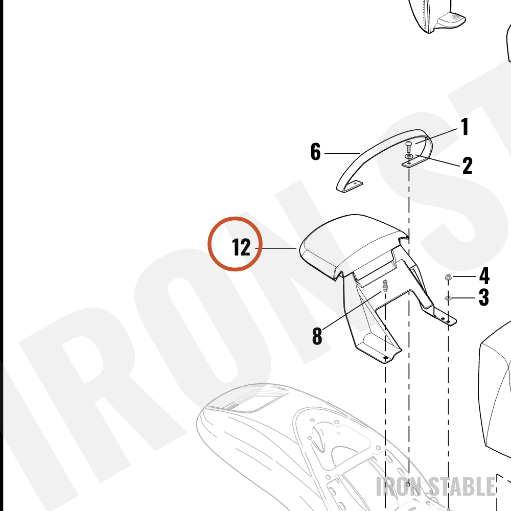 Harley-Davidson Pillion Assembly