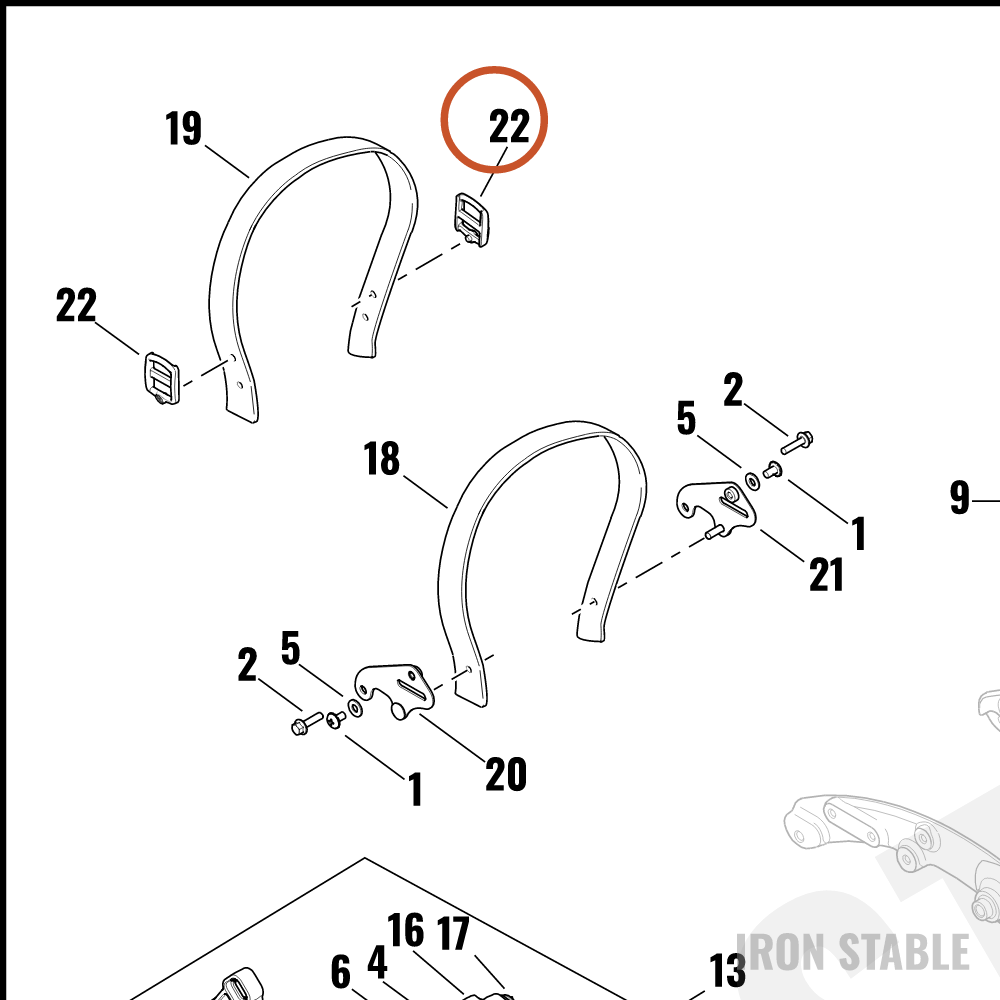Harley-Davidson Buckle, Grabstrap(Po/Hdi)