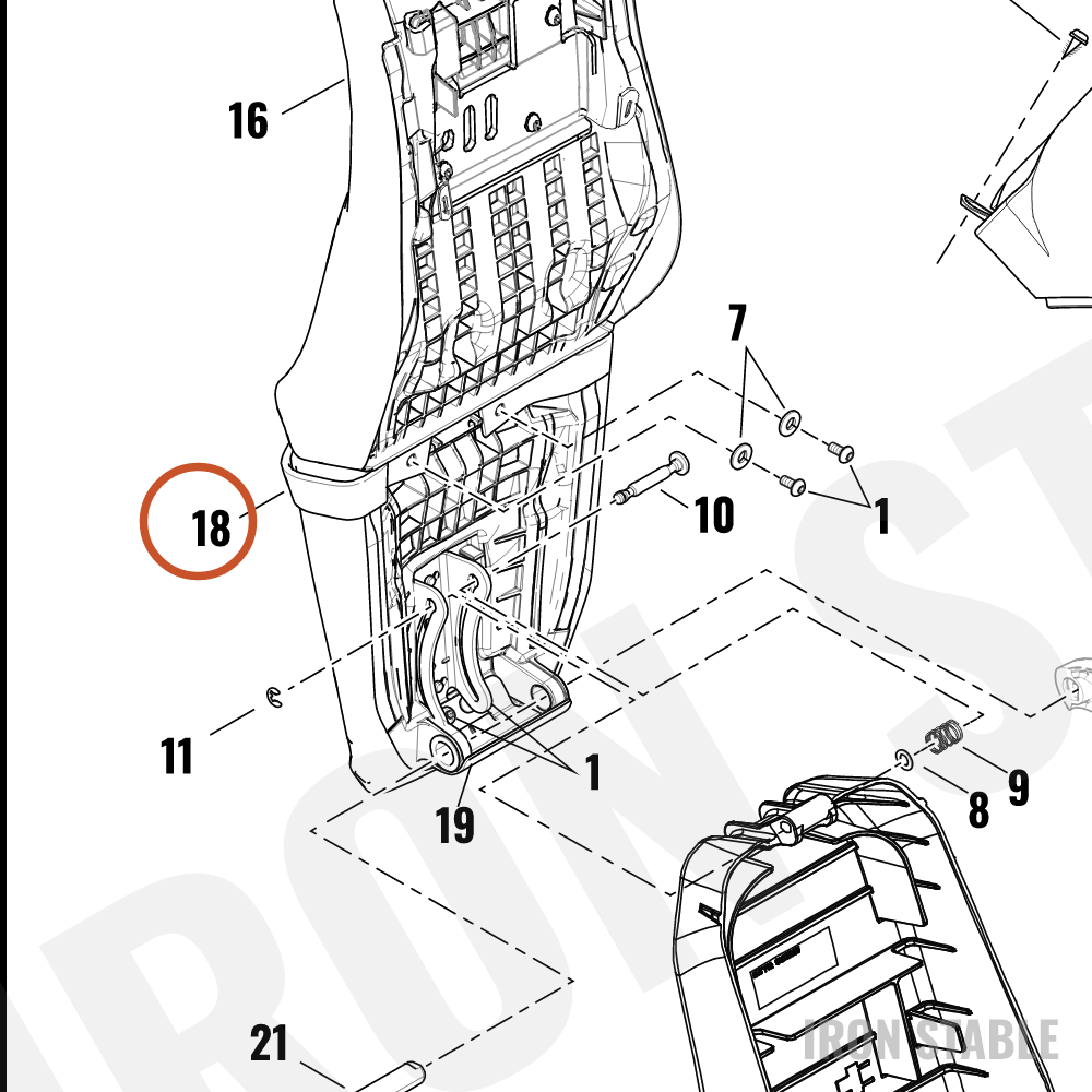 Harley-Davidson Handle, Passenger Grab, Amp
