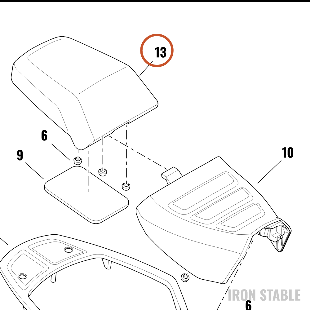 Harley-Davidson Seat, Passenger, Middleweight, Pillio