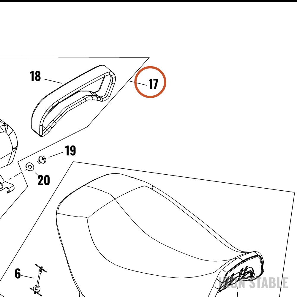 Harley-Davidson Seat, Passenger, Middleweight, Pillion
