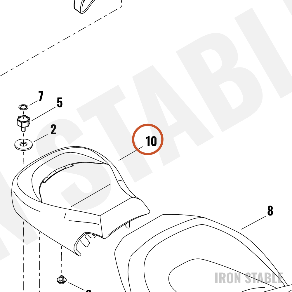 Harley-Davidson Seat, Passenger, Pillion