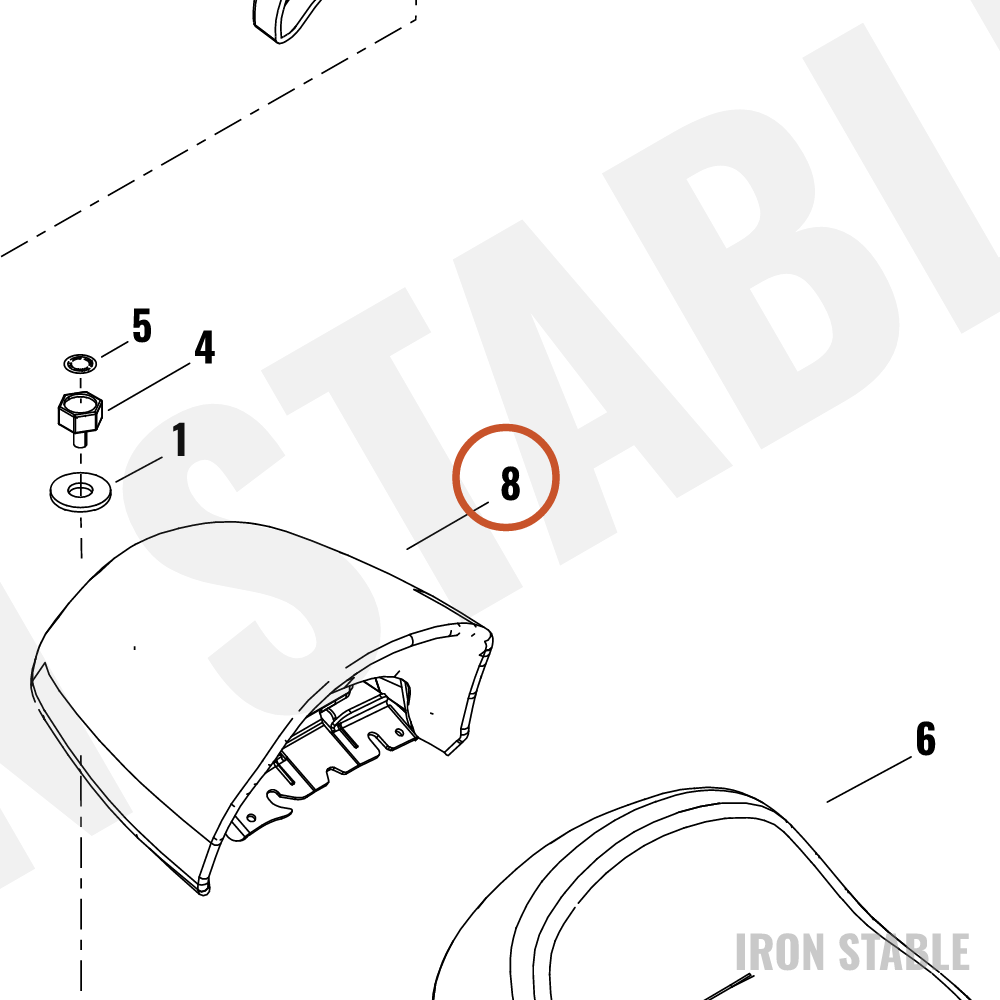 Harley-Davidson Seat, Passenger, 2-Pc-2-Up