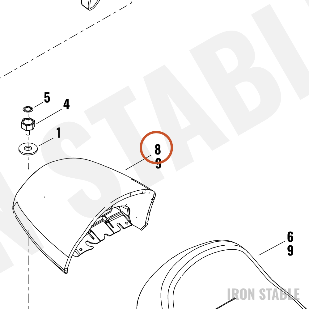 Harley-Davidson Seat, Passenger, 2-Pc-2-Up