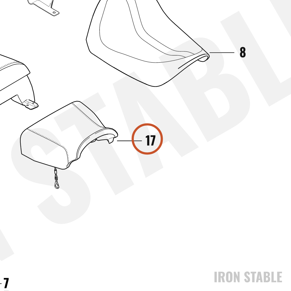 Harley-Davidson Seat, Rider