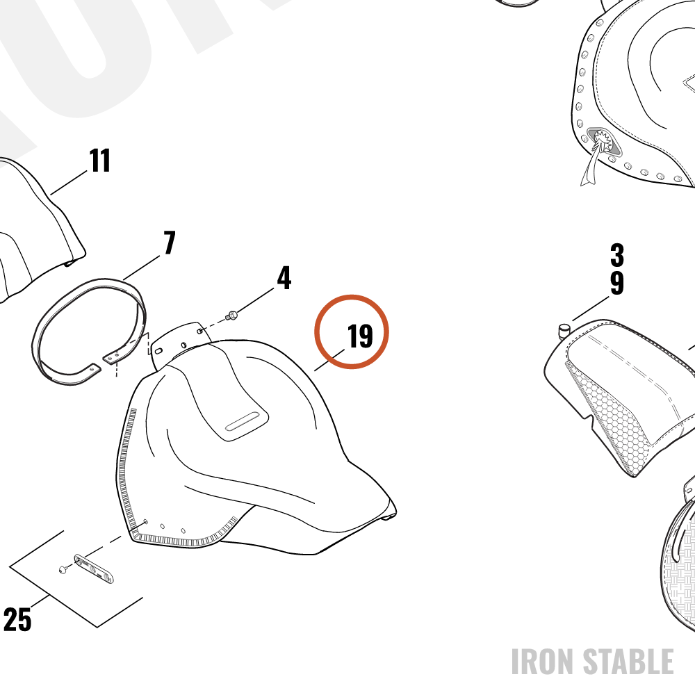 Harley-Davidson Seat Assembly, Rider